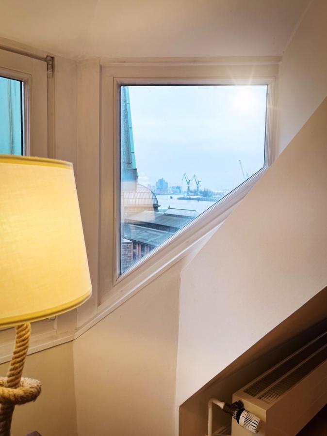 Apartamento Loft-Panoramablick-Hafen & Elbe! Hamburgo Exterior foto