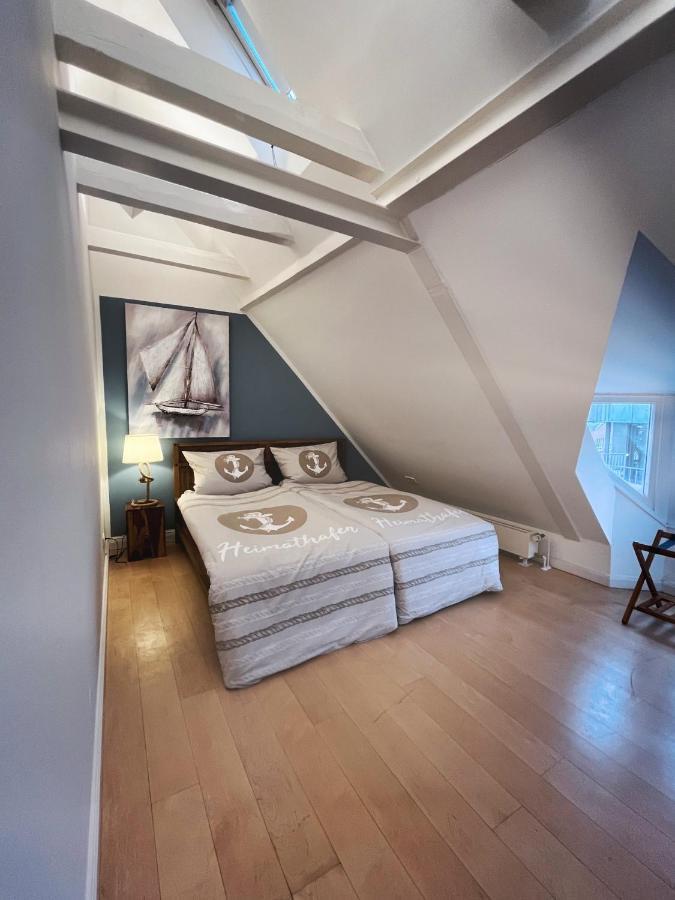 Apartamento Loft-Panoramablick-Hafen & Elbe! Hamburgo Exterior foto