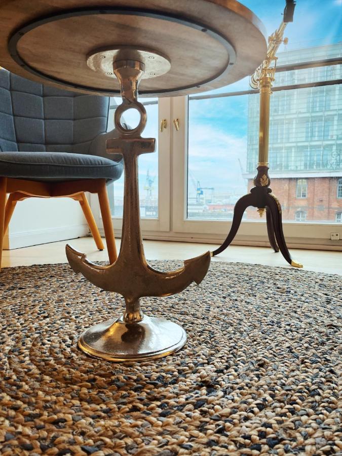 Apartamento Loft-Panoramablick-Hafen & Elbe! Hamburgo Exterior foto